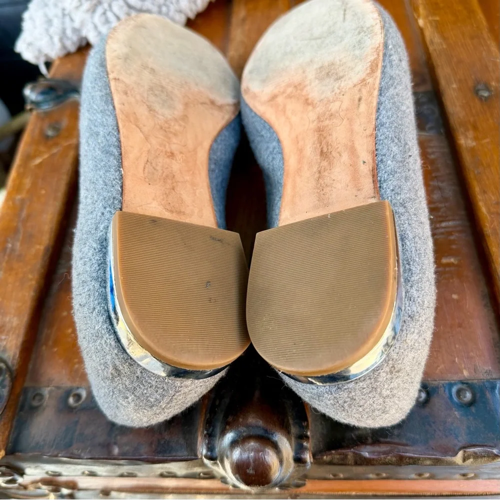 Talbots Holiday Dachshund grey flats - Picture 5 of 7